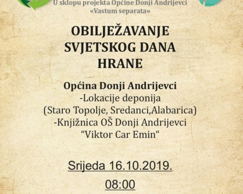 Obilježavanje Svjetskog dana hrane